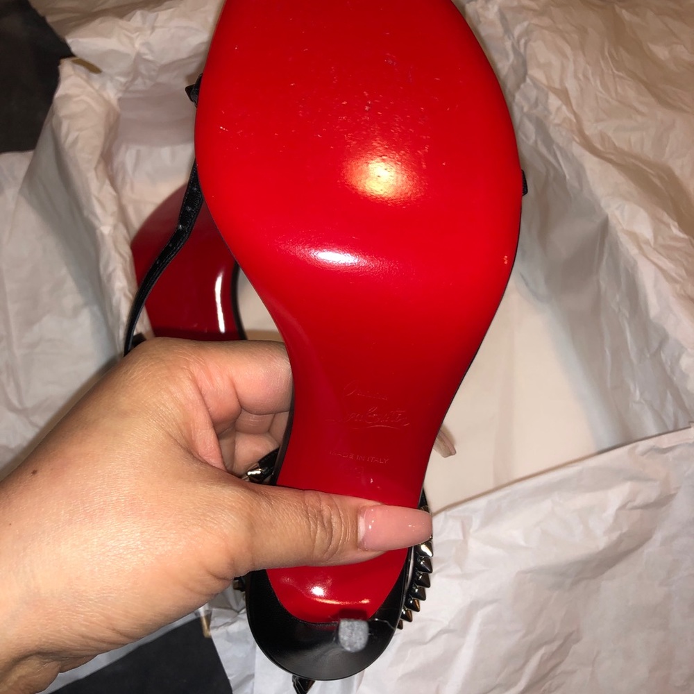 COPY - Christian Louboutins So Me Spike Sandal Sz. 39 - Picture 5 of 6